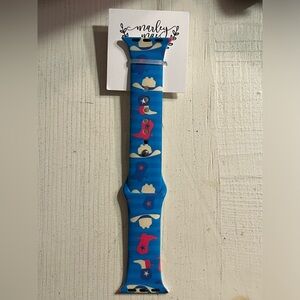 Cowboy Cowgirl Print Silicone Watch Band, compatible with Apple Watches, new!